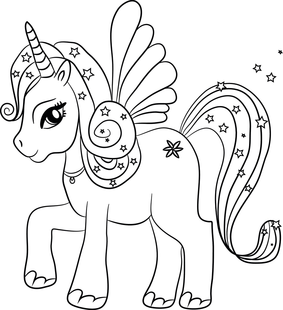 unicornio para colorir e imprimir