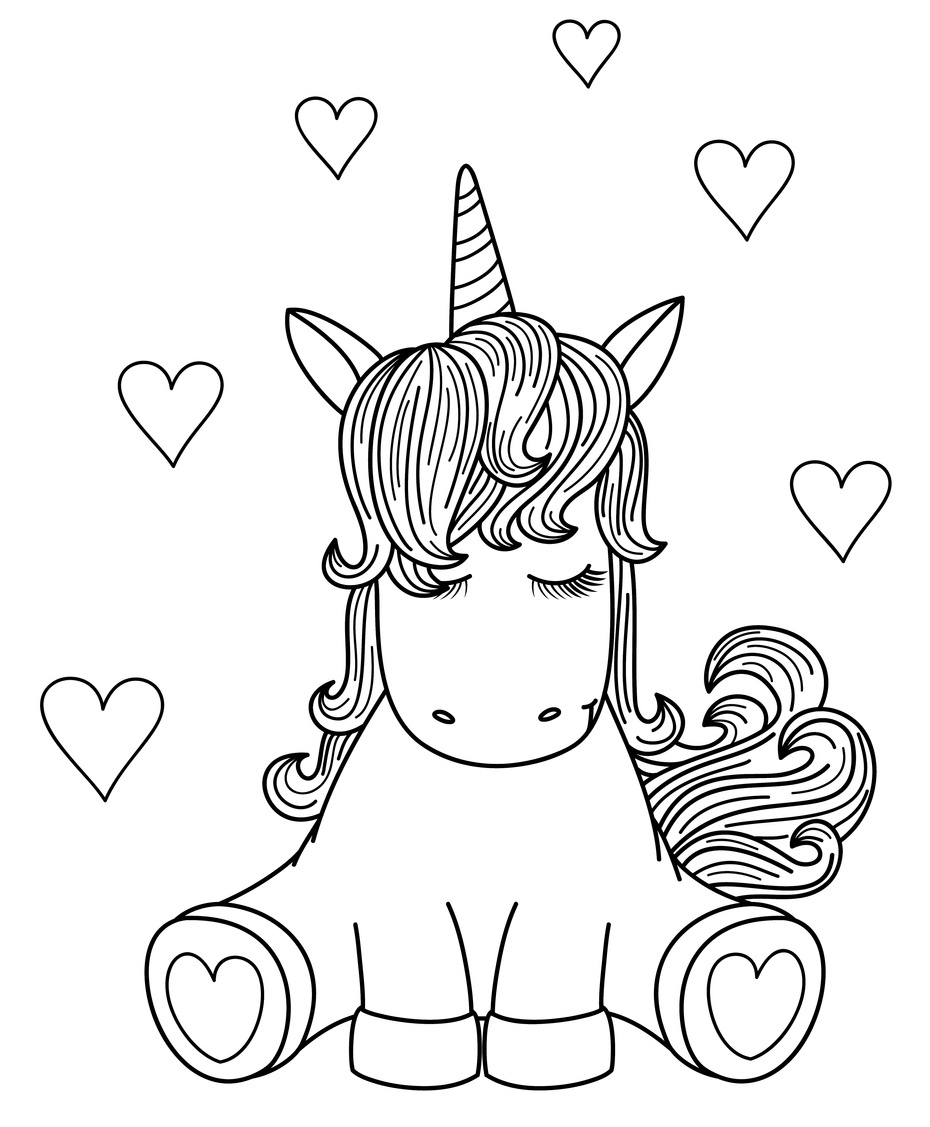 desenhos para colorir unicornios