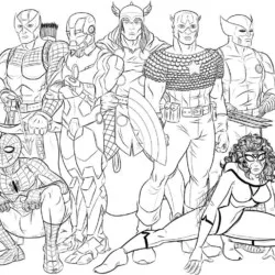Vingadores para imprimir e colorir