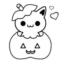 Kawaii para imprimir e colorir