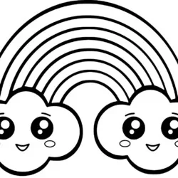 Kawaii para imprimir e colorir
