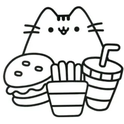 Kawaii para imprimir e colorir