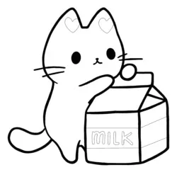 Kawaii para imprimir e colorir