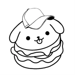 Kawaii para imprimir e colorir