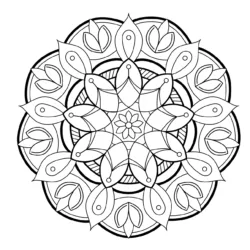 Mandala para imprimir e colorir