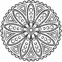 Desenhos para colorir Mandalas de Natal