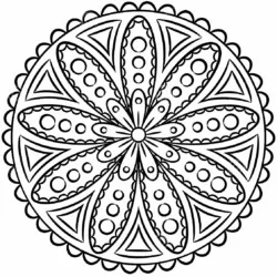 Mandala para imprimir e colorir