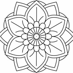 Desenho de Mandala flor para Colorir  Desenho de mandala, Mandala, Flores  para colorir