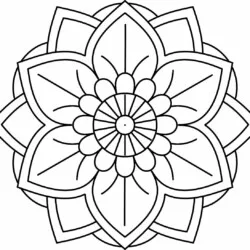Mandala para imprimir e colorir