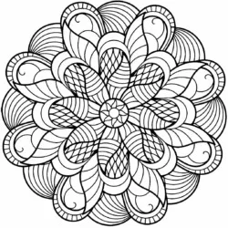 Mandala para imprimir e colorir