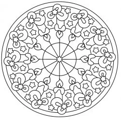 Mandala para imprimir e colorir