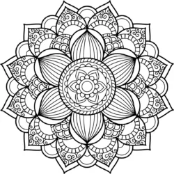 Mandala para imprimir e colorir