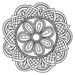 Mandala para imprimir e colorir