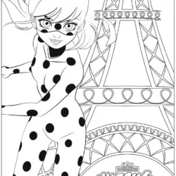 Ladybug para imprimir e colorir