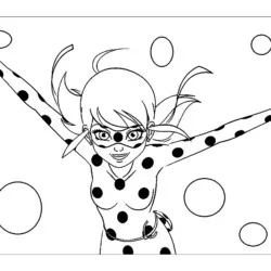 Ladybug para imprimir e colorir
