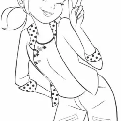 Ladybug para imprimir e colorir