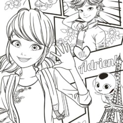 Ladybug e Cat Noir 01 – Imagens para Colorir