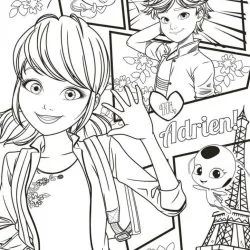 Ladybug para imprimir e colorir