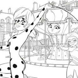 Ladybug para imprimir e colorir