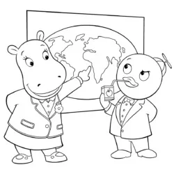 Backyardigans para imprimir e colorir