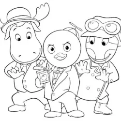 Backyardigans para imprimir e colorir