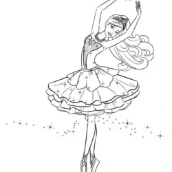 Barbie para imprimir e colorir