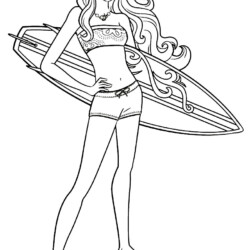 Desenhos da Barbie para Colorir e Pintar - Tudo Para Colorir