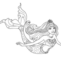 Barbie para imprimir e colorir