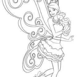 Barbie para imprimir e colorir