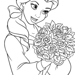 Desenho de Princesa camponesa para colorir