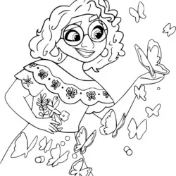 Encanto para imprimir e colorir