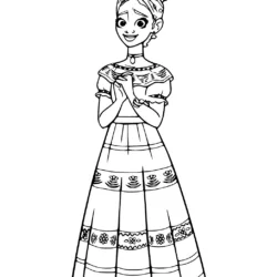 Encanto para imprimir e colorir