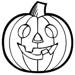 Desenho de Halloween Jack-o'-Lantern para colorir