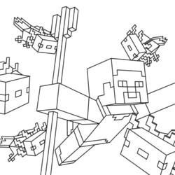 Minecraft para colorir e imprimir