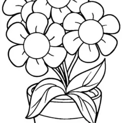 Flores para imprimir e colorir