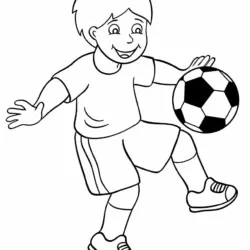Futebol para imprimir e colorir