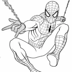 Homem-Aranha para imprimir e colorir