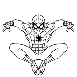 Homem-Aranha para imprimir e colorir
