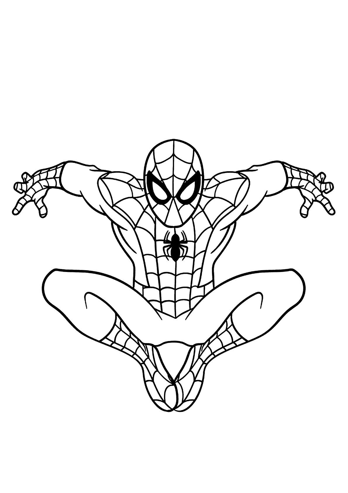 desenho para colorir homem aranha