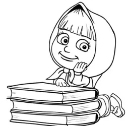 desenho de Masha e o Urso