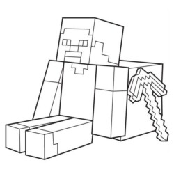 Minecraft para colorir 