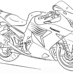 Motos para imprimir e colorir
