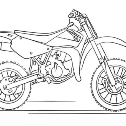 Motos para imprimir e colorir