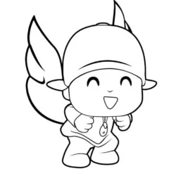 Pocoyo para imprimir e colorir