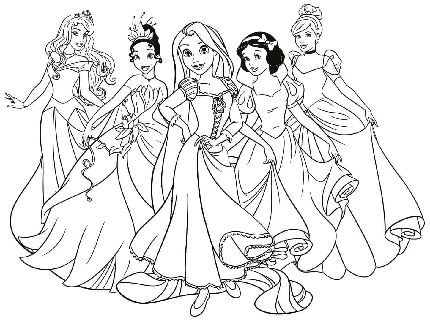 princesas para colorir