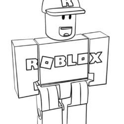 Desenhos para colorir de personagens Roblox sorrindo - Desenhos para colorir  gratuitos para impressão