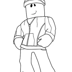 Roblox para imprimir e colorir