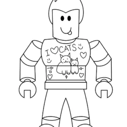 Roblox para imprimir e colorir