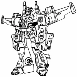 Transformers para imprimir e colorir
