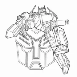 Transformers para imprimir e colorir